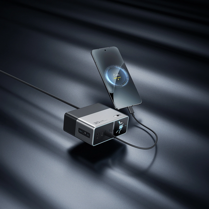 Nabíječka stanice Cuktech TA3005U, 300W, 1 x DC - 1 x USB-A - 3 x USB-C, Šedá