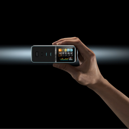 Nabíječka stanice Cuktech TA3005U, 300W, 1 x DC - 1 x USB-A - 3 x USB-C, Šedá