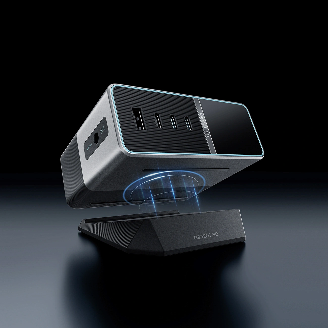 Nabíječka stanice Cuktech TA3005U, 300W, 1 x DC - 1 x USB-A - 3 x USB-C, Šedá