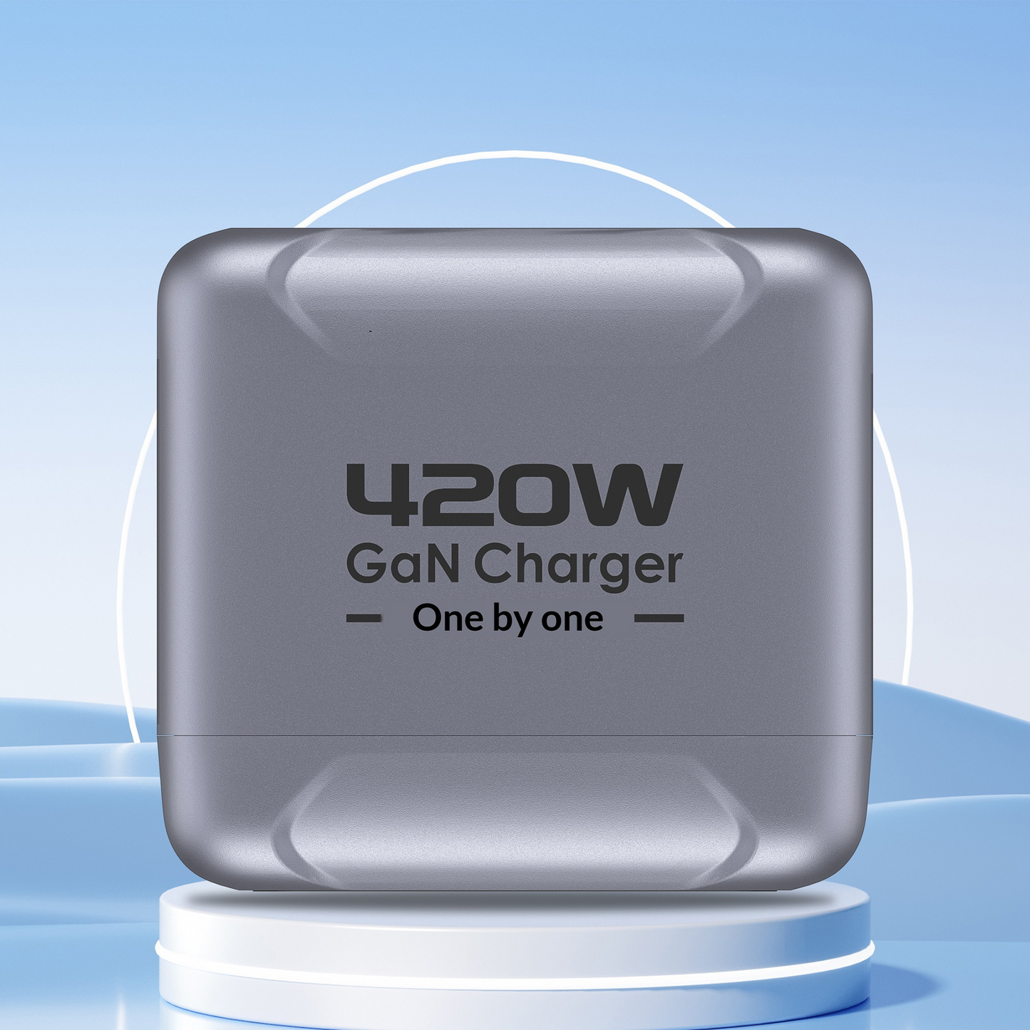 Nabíječka stanice OEM BK-126D, 140W, 5A, 2 x USB-A - 6 x USB-C, Šedá