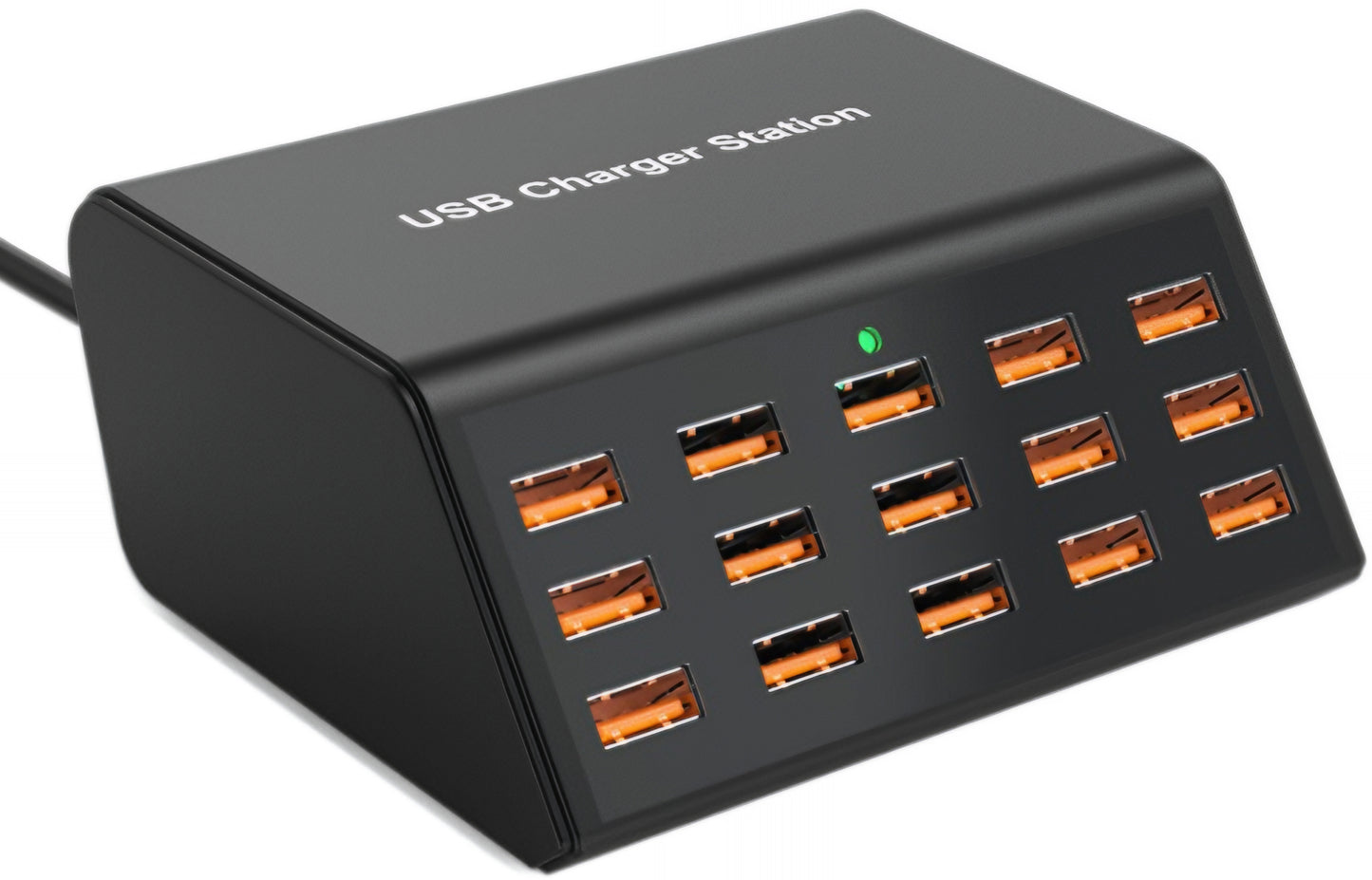 OEM HW15 Station Charger, 100W, 2A, 15 x USB-A, Black