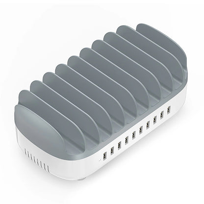 Nabíjecí stanice Orico DUK-10P-V1, 120W, 2.4A, 10 x USB-A, Bílá