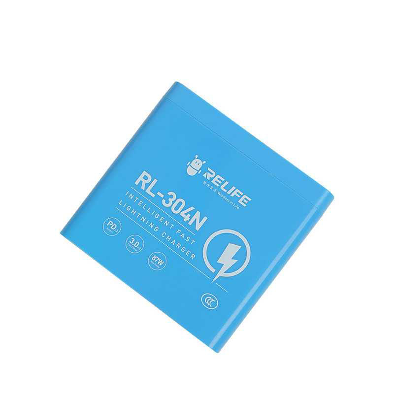Nabíjecí stanice Relife RL-304N, 87W, 3A, 2 x USB-C - 4 x USB-A, Modrá