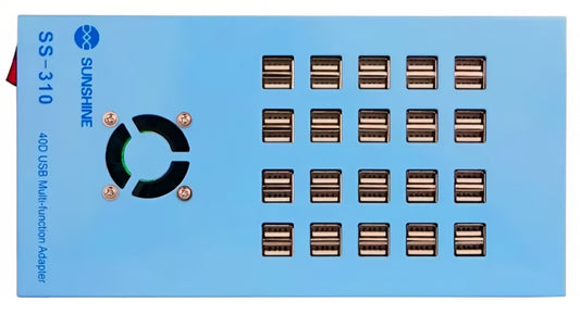 Sunshine SS-310 Station Charger, 40 x USB-A, Blue