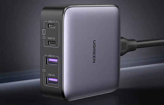 Nabíječka stanice UGREEN CD327 Nexode, 65W, 3.25A, 2 x USB-A - 2 x USB-C, Černá