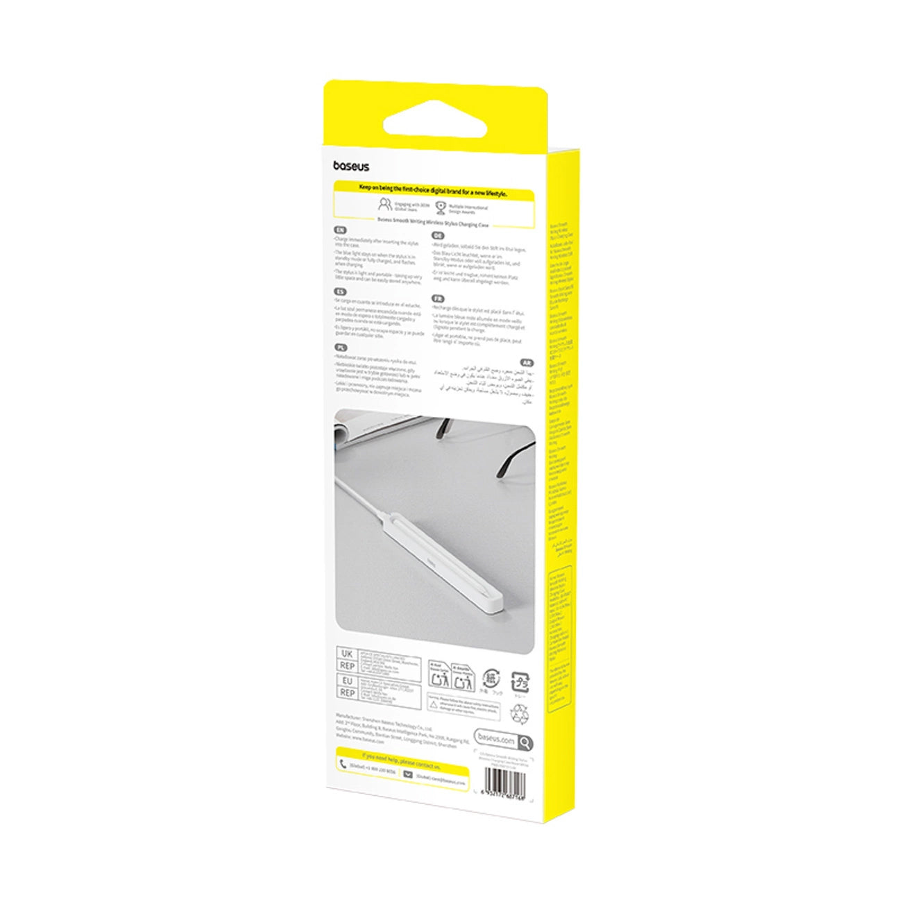 Bezdrátová nabíječka Baseus pro Touchpen Smooth Writing Stylus, Bílá P80015907213-00