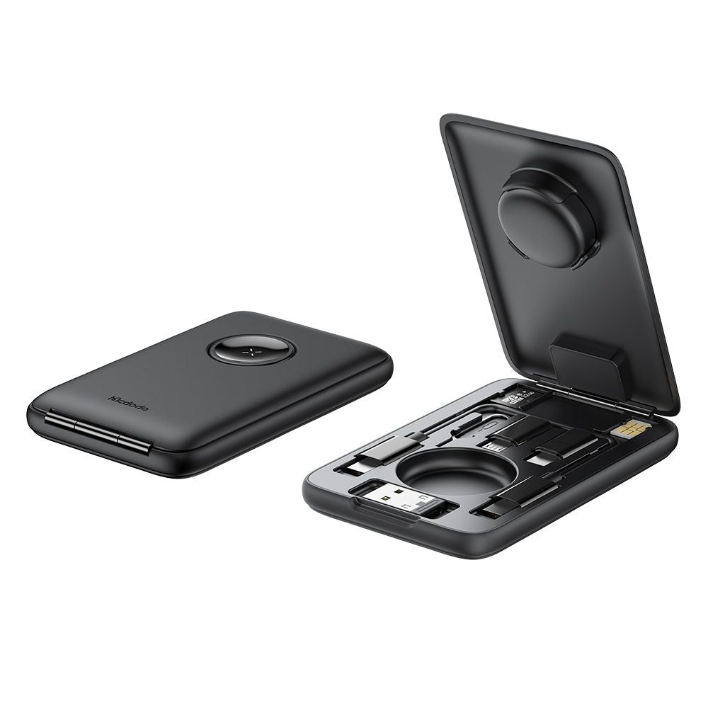 Bezdrátová nabíječka McDodo CH-2440 8v1 pro Apple Watch Series, Černá