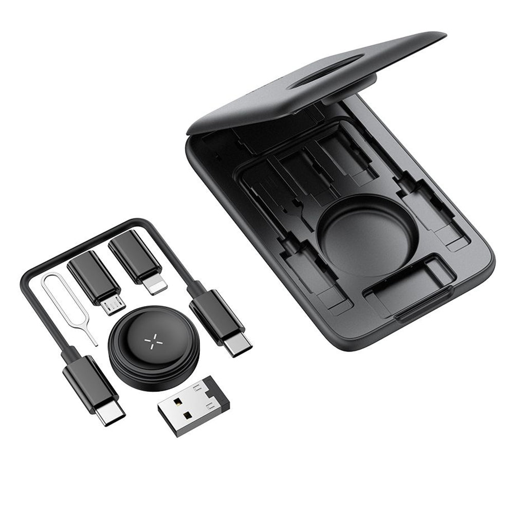 Bezdrátová nabíječka McDodo CH-2440 8v1 pro Apple Watch Series, Černá