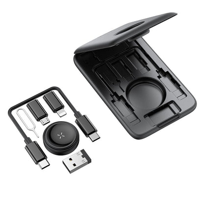 Bezdrátová nabíječka McDodo CH-2440 8v1 pro Apple Watch Series, Černá