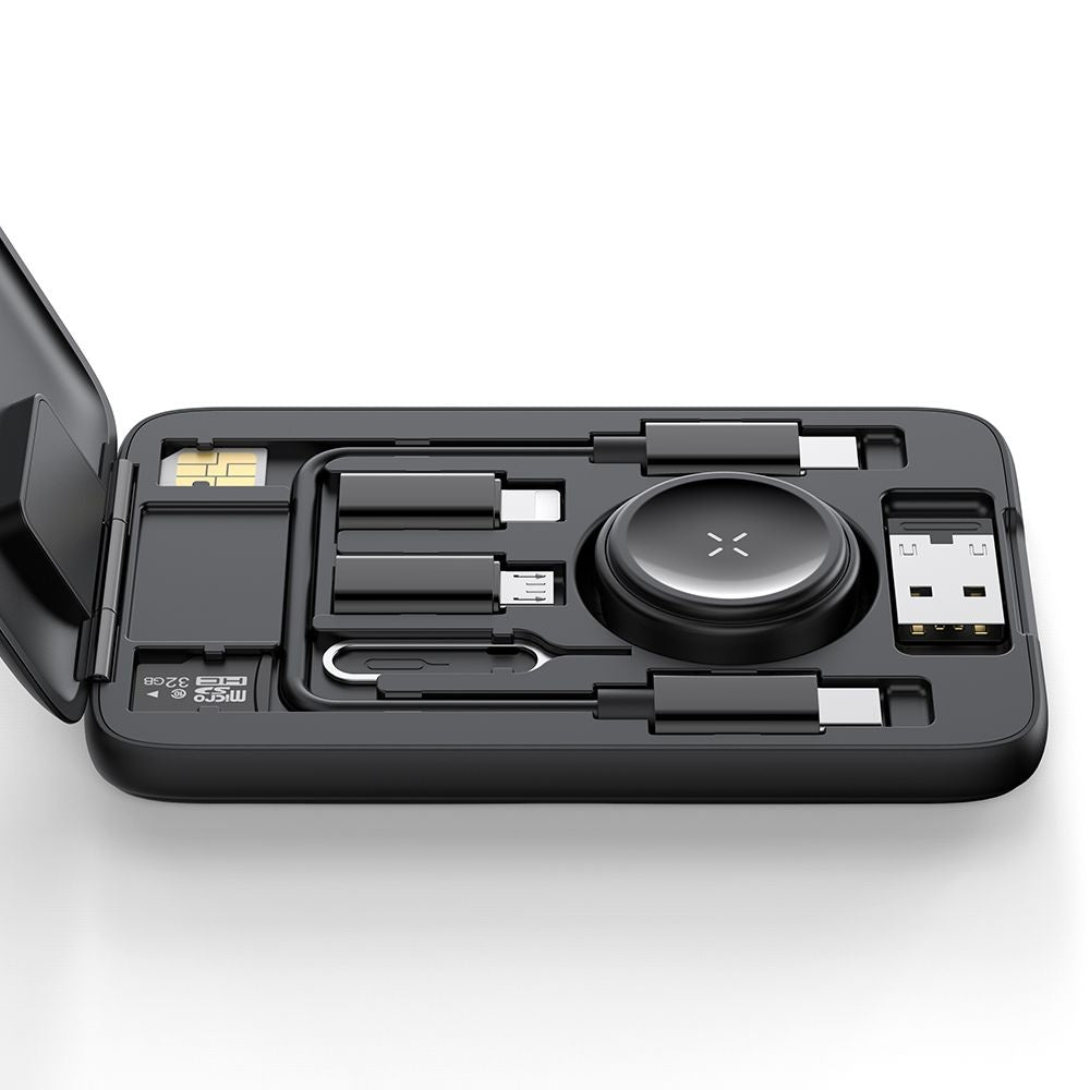 Bezdrátová nabíječka McDodo CH-2440 8v1 pro Apple Watch Series, Černá