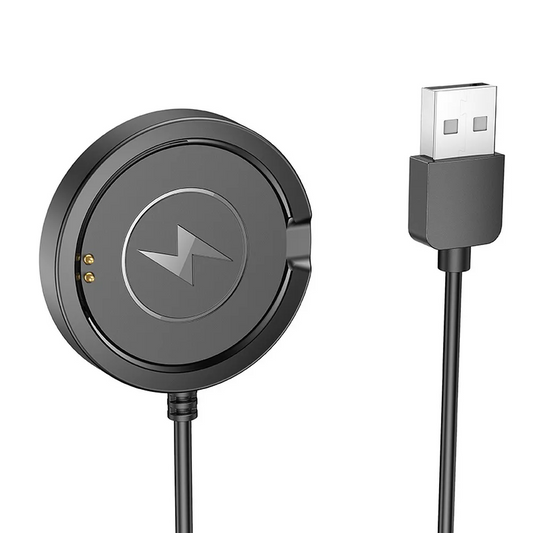Charging Cable for HOCO Y22 Smartwatch, USB-A, Black