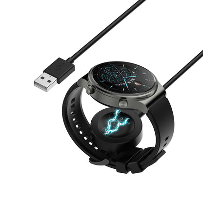 Bezdrátová nabíječka Techsuit THC1 pro Honor Watch / Huawei Watch Series, USB-A, Černá