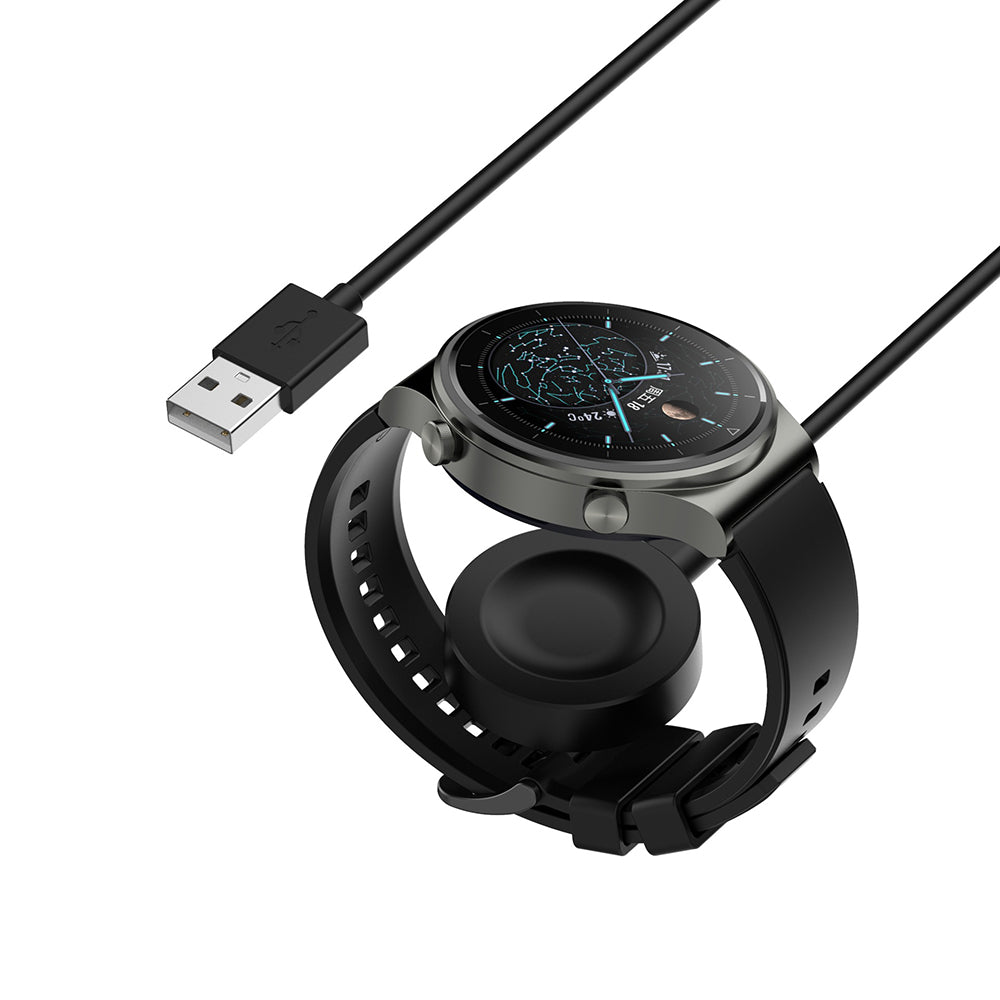 Bezdrátová nabíječka Techsuit THC1 pro Honor Watch / Huawei Watch Series, USB-A, Černá