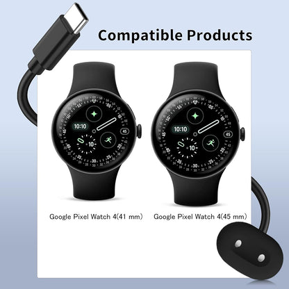 Techsuit THPX Wireless Charger for Google Pixel Watch 4 Series, Black