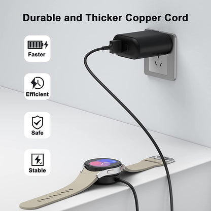 Bezdrátová nabíječka Techsuit TSC12 pro Samsung Galaxy Watch Series, USB-A, Černá