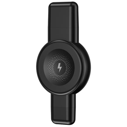 Bezdrátová nabíječka XO Design CX026 pro Apple Watch Series, USB-A / USB-C, Černá