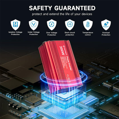Elektrický autoinverter Techsuit FlexiCarVolt, 300W