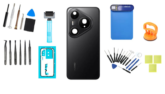 Sada krytu baterie Huawei Pura 80 Pro Glazed Black Service Pack a specializované servisní nástroje