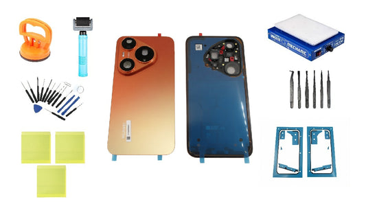 Sada zadního krytu baterie Huawei Pura 90s Pro Orange Soda Service Pack a specializované servisní nástroje
