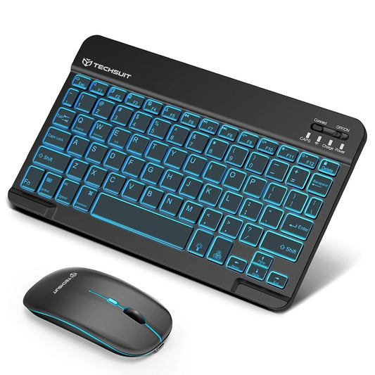 Bezdrátová klávesnice a myš Techsuit AirCombo WKM1, BT / Wi-Fi, černá