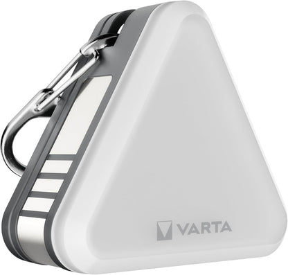 Varta Magnetic Safety Light LED Keychain Lamp, 25lm, Silver