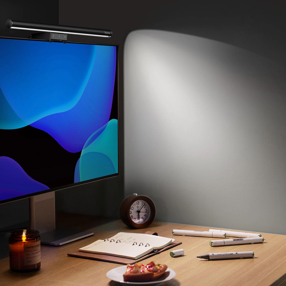 Baseus i-Wok2 LED Monitor Lamp, 2700K - 6500K, Black DGIW000101