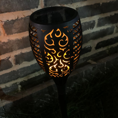 Solární lampa Forever, 96Led, 2800K, IP65, černá