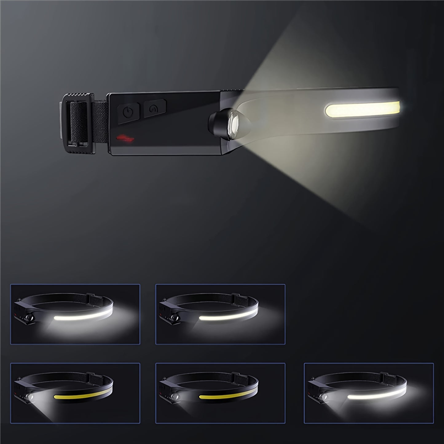 LED čelovka WZK WLC-1200, 350lm, IPX4