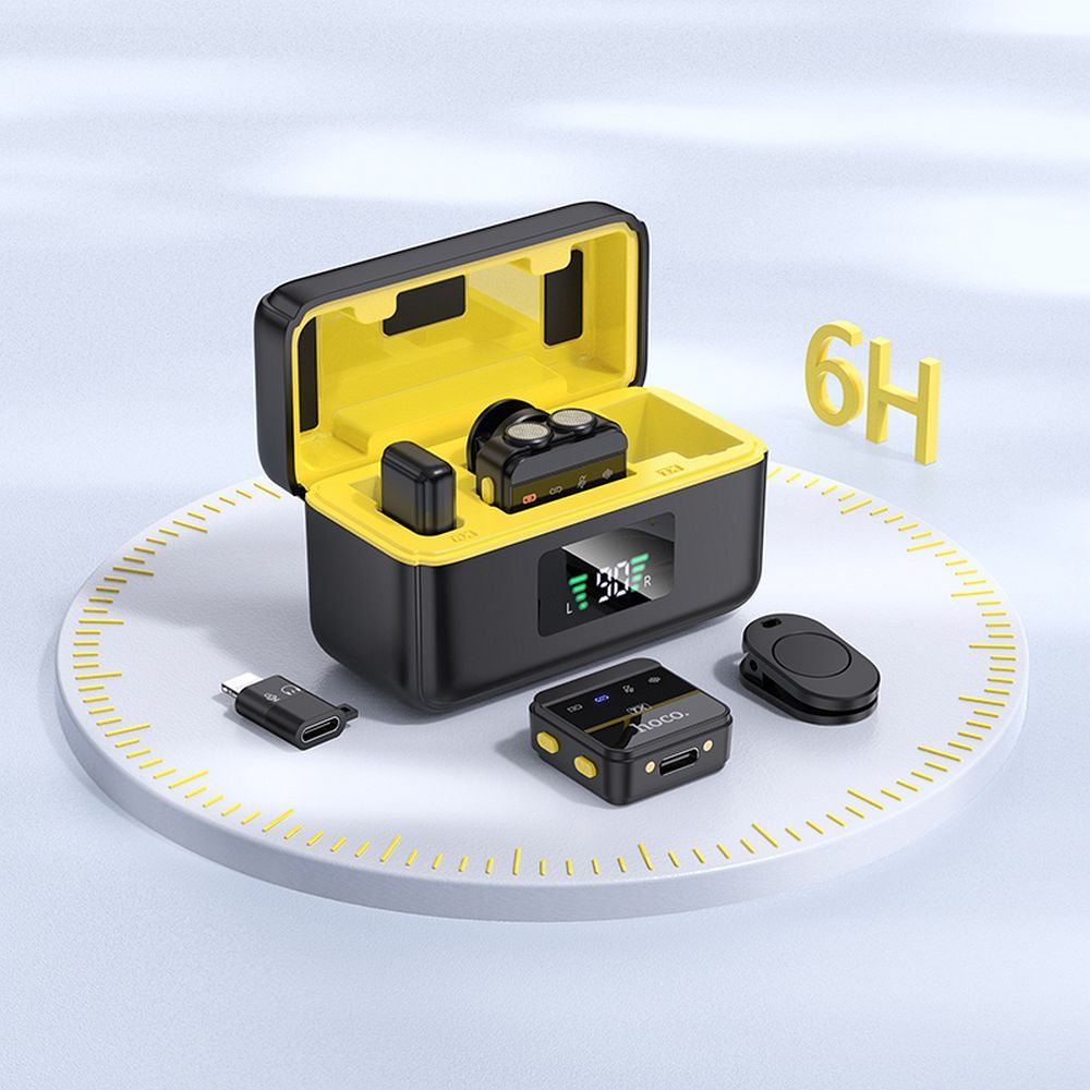 Lavaliera HOCO L17, USB-C / Lightning, Sada 2 kusy, Černá