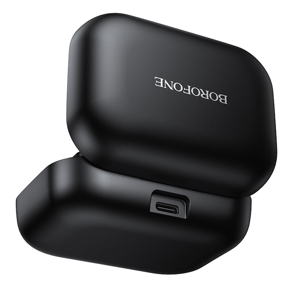 Lavalierový mikrofon Borofone BFK17 Lemai, USB-C, sada 2 kusy, černá