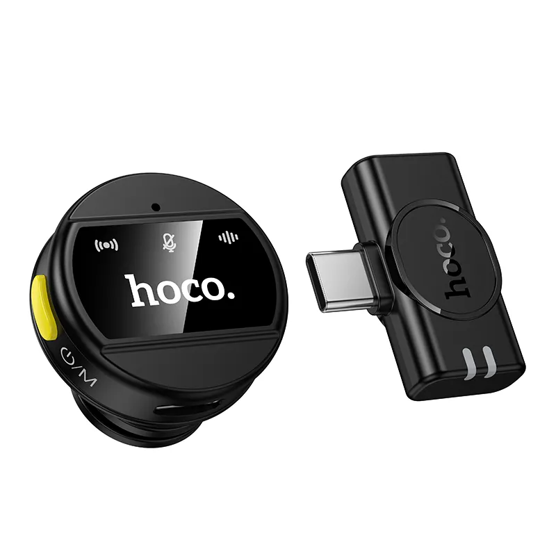 Lavaliera HOCO L21, USB-C, Černá