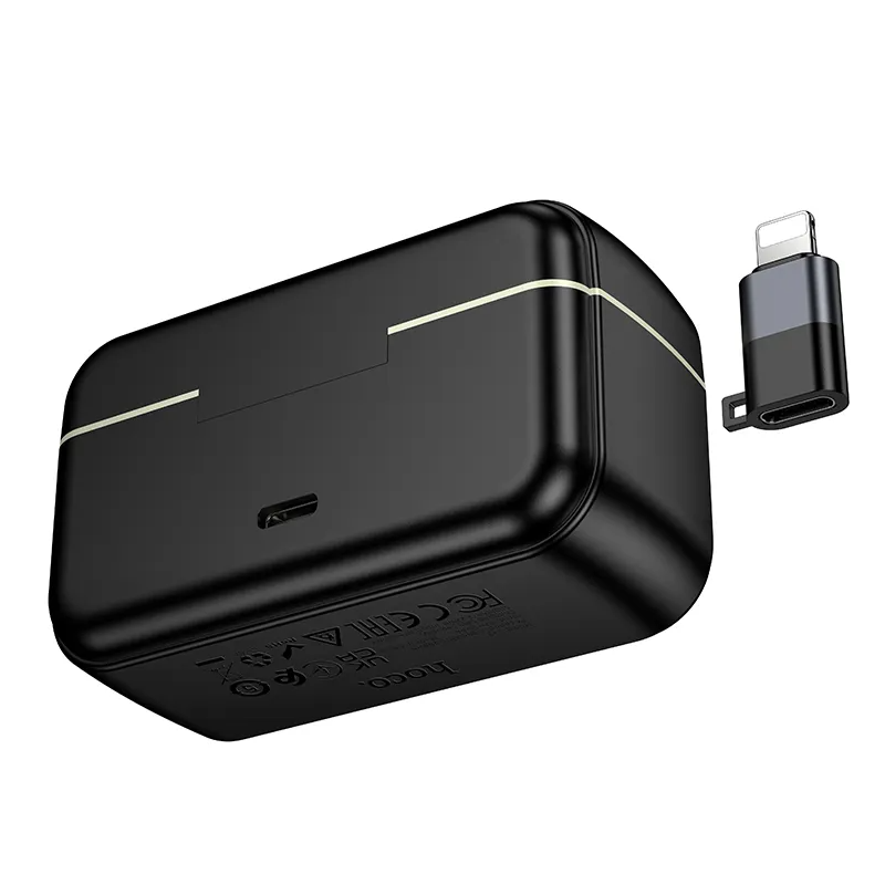 Lavaliera HOCO L22, USB-C / Lightning, Sada 2 kusy, Černá