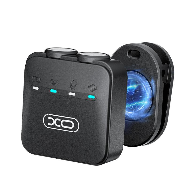 Lavaliera XO Design MC15 Dual, USB-C / Lightning, Sada 2 kusy, Černá