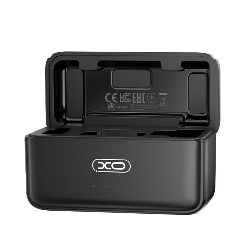 Lavaliera XO Design MC15 Dual, USB-C / Lightning, Sada 2 kusy, Černá