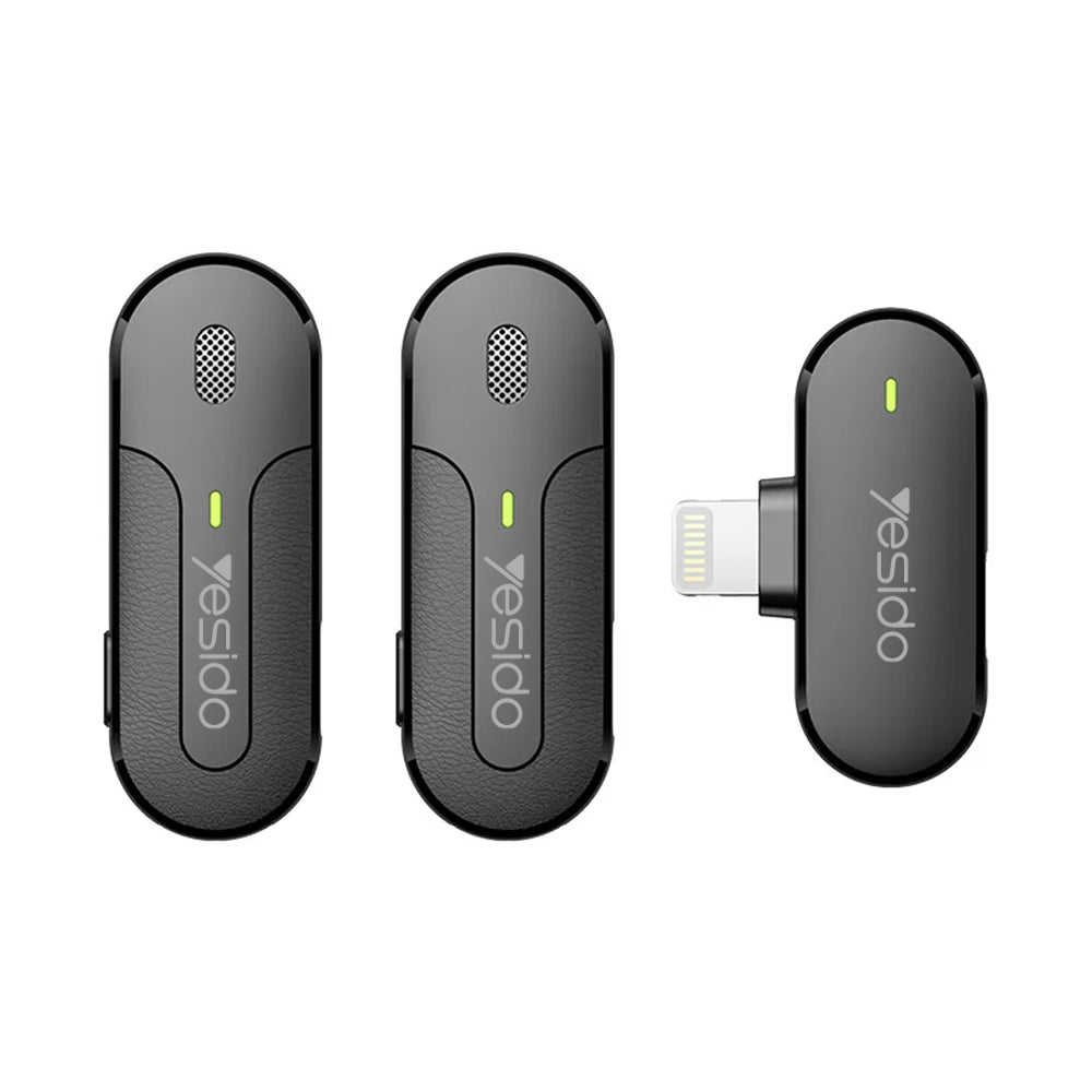 Lavaliera Yesido KR16, Lightning, Sada 2 kusy, Černá