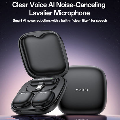 Lavaliera Yesido KR20, Lightning, Sada 2 kusy, Černá