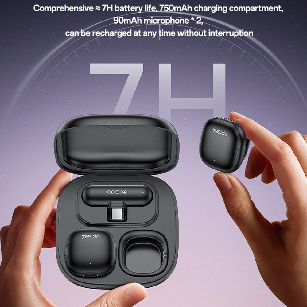 Lavaliera Yesido KR20, Lightning, Sada 2 kusy, Černá