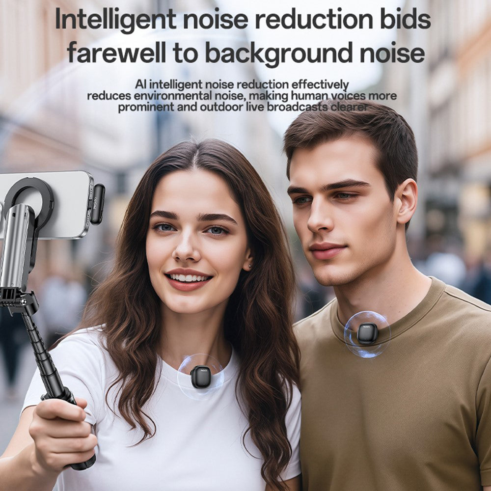 Yesido KR21 Lavalier, USB-C, Set of 2 pieces, Black