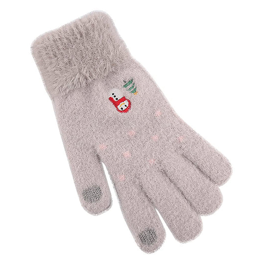 Dámské zimní dotykové rukavice Techsuit ST0011, velikost 17 cm, šedé