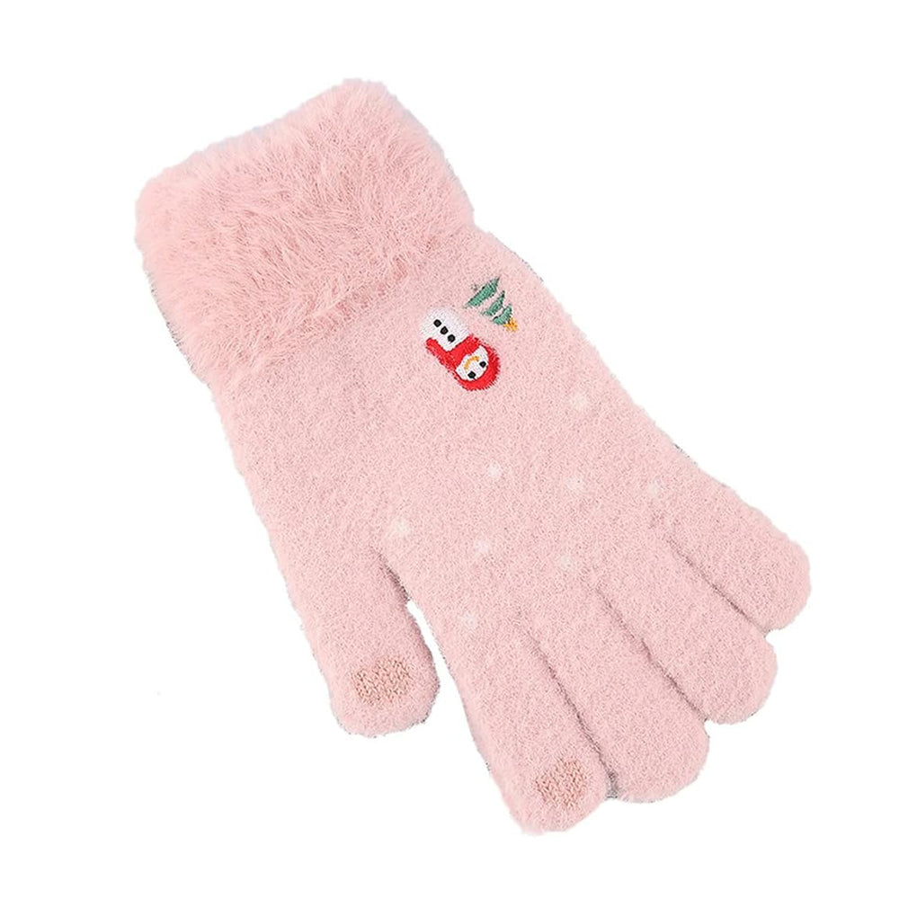 Dámské zimní dotykové rukavice Techsuit ST0011, velikost 17 cm, růžové