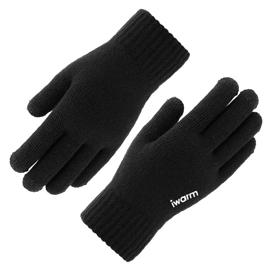 Dotykové zimní rukavice Iwarm ST0005, velikost 21 cm, černé