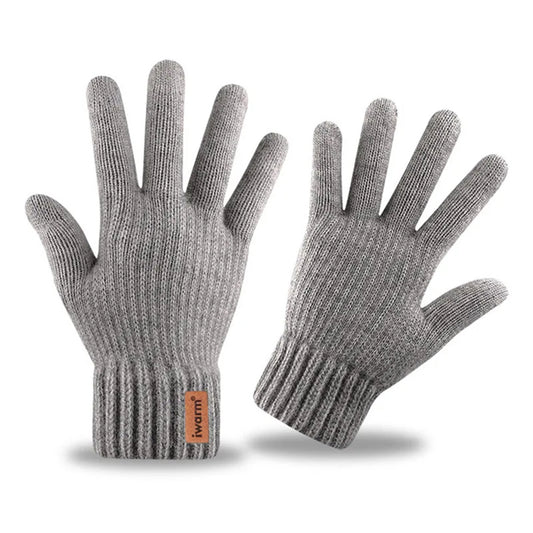 Dotykové zimní rukavice Iwarm ST0016, velikost 22 cm, šedé