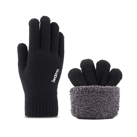 Dotykové zimní rukavice Iwarm ST0018, velikost 23 cm, černé