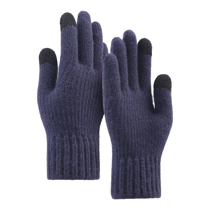 Unisex zimní dotykové rukavice Techsuit ST0012, velikost 22 cm, tmavě modré