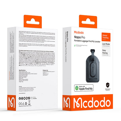 Mcdodo SmartTag Luggage Napa Pro AT-3790 pro iOS Series, černá