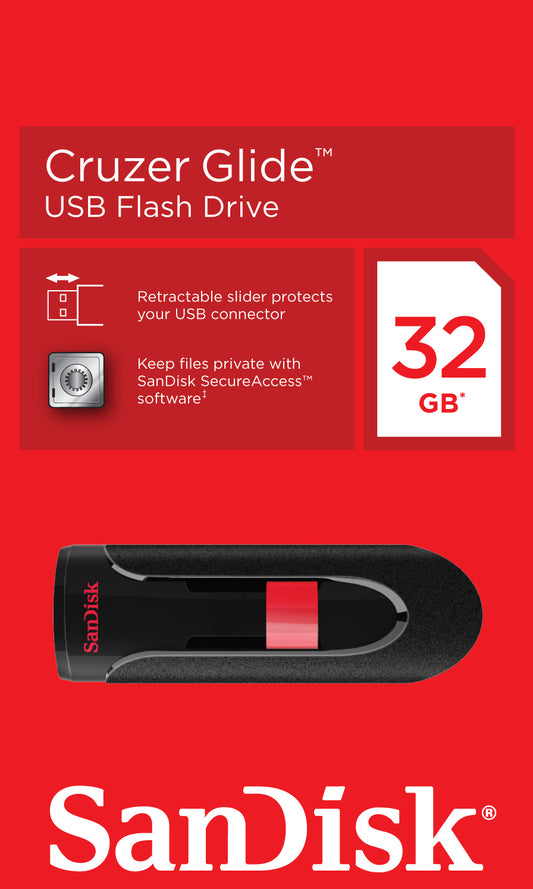 Externí paměť USB-A SanDisk Cruzer Glide, 32Gb SDCZ60-032G-B35