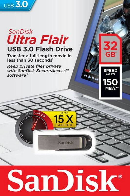 Externí paměť USB-A 3.0 SanDisk Ultra Flair, 32Gb SDCZ73-032G-G46