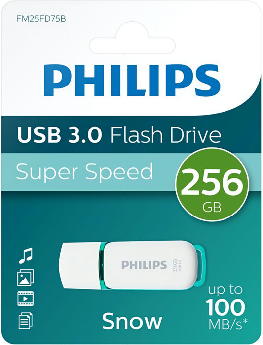 Externí paměť USB-A 3.0 Philips Snow Edition, 256Gb PHMMD256GBS200U3