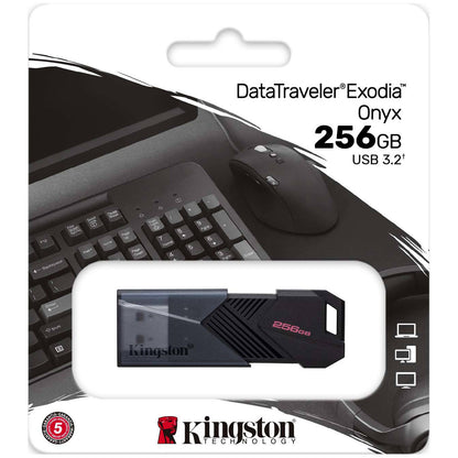 Kingston Exodia Onyx USB-A 3.0 External Memory USB-A 3.0, 256Gb DTXON/256GB 