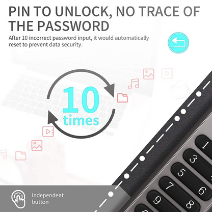 Externí paměť USB-A 3.0 OEM XC002 KeySecure, 64Gb